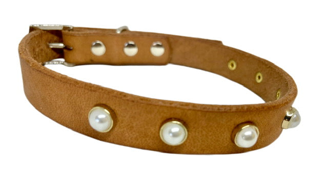 DUCHESS leather dog collar