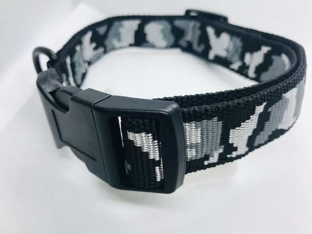 Jake - Black camo dog collar