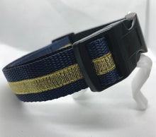 Load image into Gallery viewer, Gold and Blue dog collar
