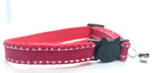 Load image into Gallery viewer, Red checkered cat collar
